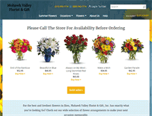 Tablet Screenshot of mohawkvalleyfloristandgift.com